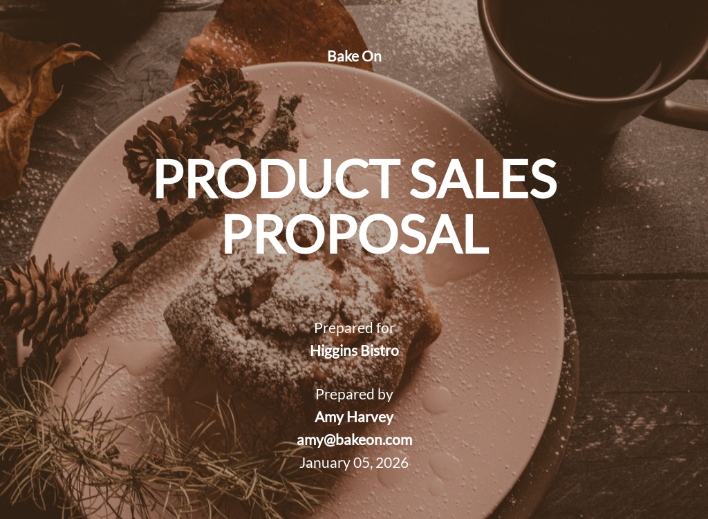 Product Sales Proposal Template [Free PDF] - Google Docs, Word, Apple Pages