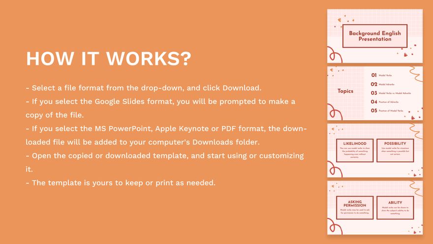 Free Background English Presentation Template to Edit Online Free Background English Presentation Template to Edit Online