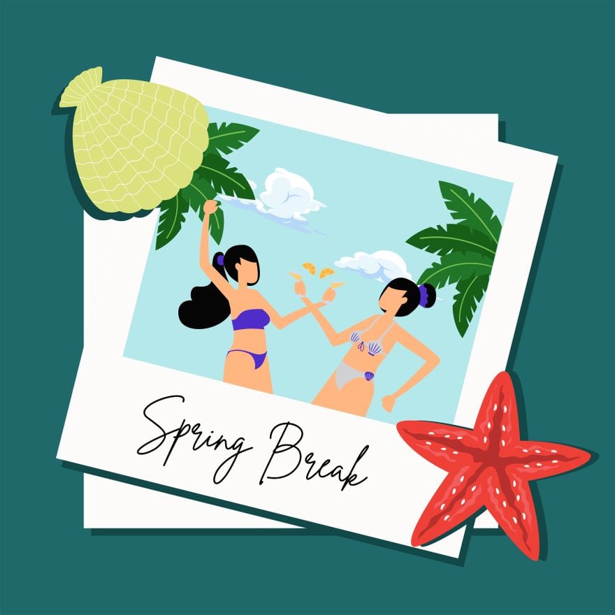 Free Spring Break Image in Illustrator, PSD, EPS, SVG, JPG, PNG