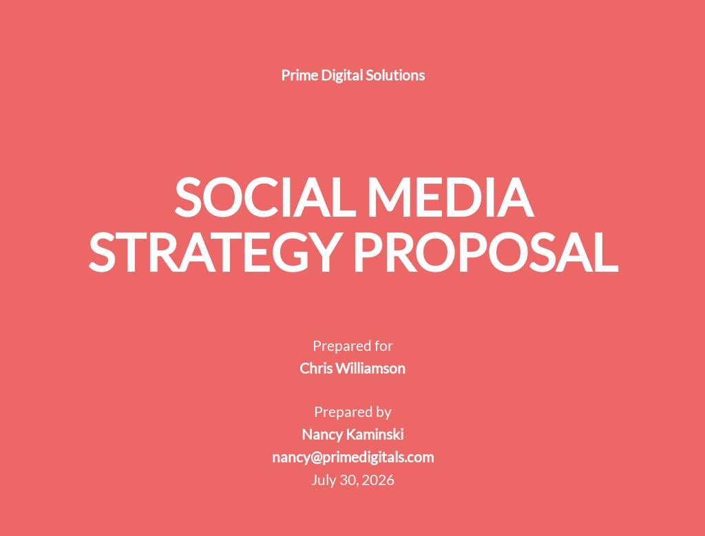 14 FREE Social Media Proposal Templates Edit Download Template