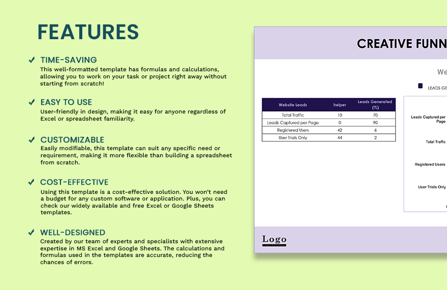 Creative Funnel Chart - Google Sheets, Excel | Template.net