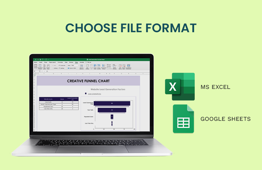 Creative Funnel Chart - Google Sheets, Excel | Template.net