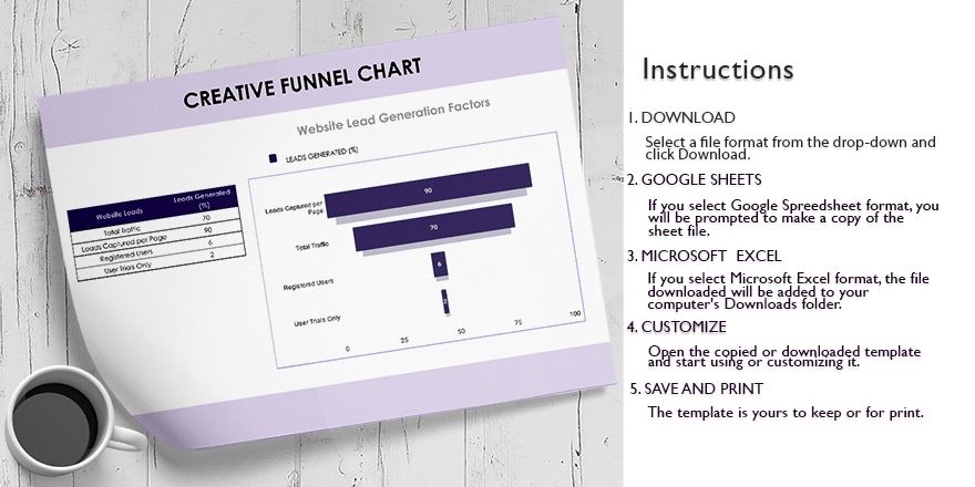 Creative Funnel Chart - Google Sheets, Excel | Template.net