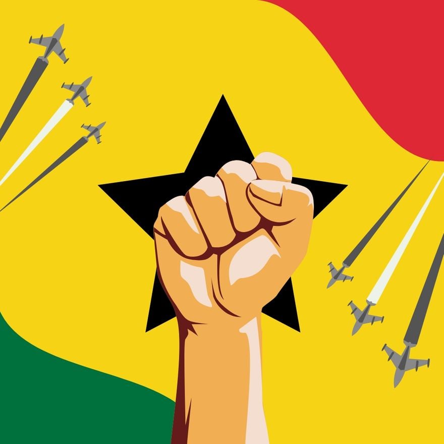 Free Ghana Independence Day Illustration
