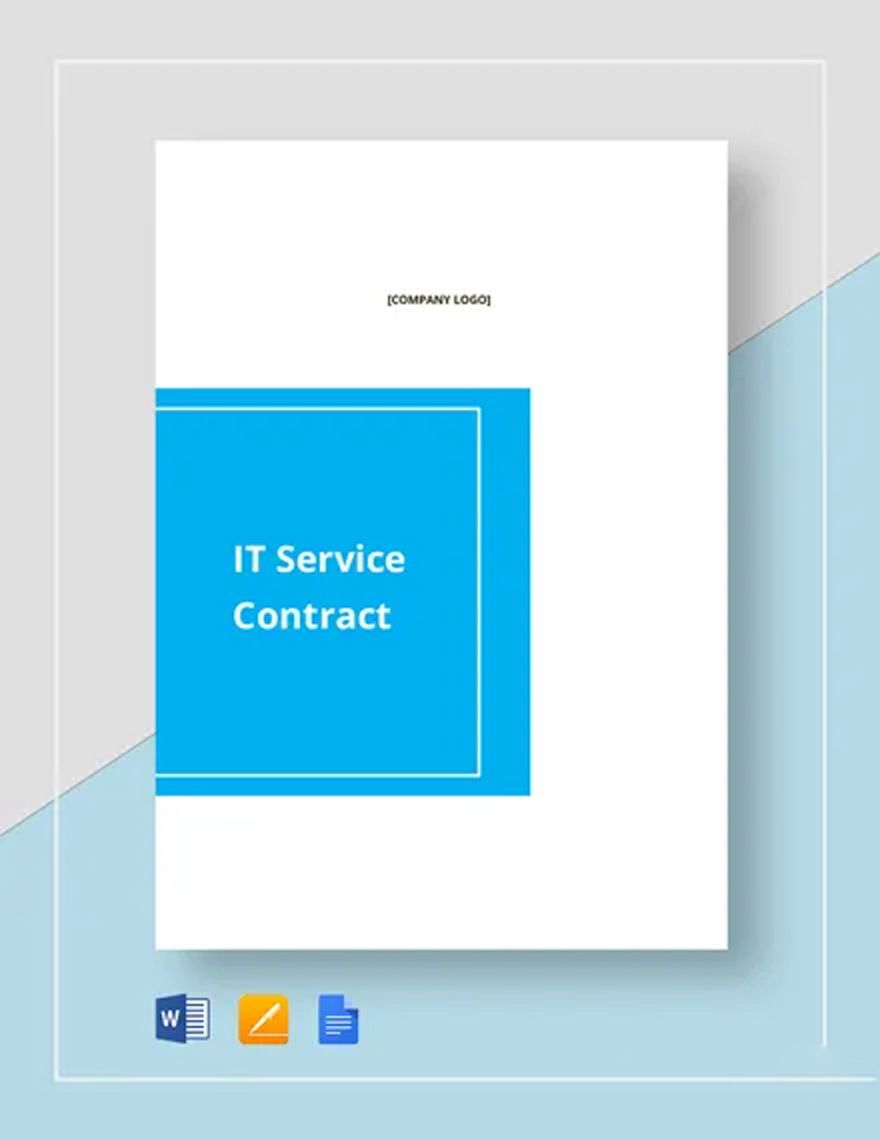 Simple IT Service Contract Template