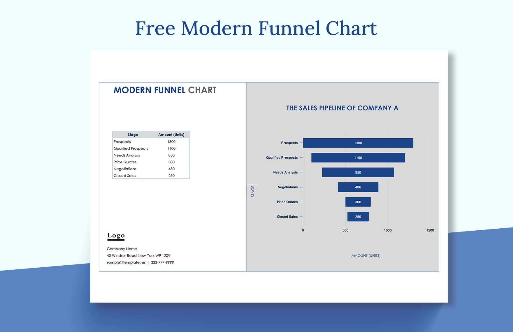 Free Modern Funnel Chart