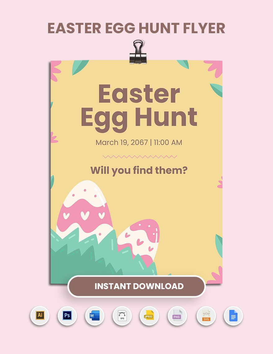 Easter Egg Hunt Flyer 