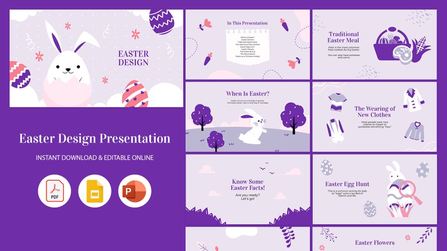 Easter Design Presentation in PowerPoint, Google Slides, PDF - Download | Template.net