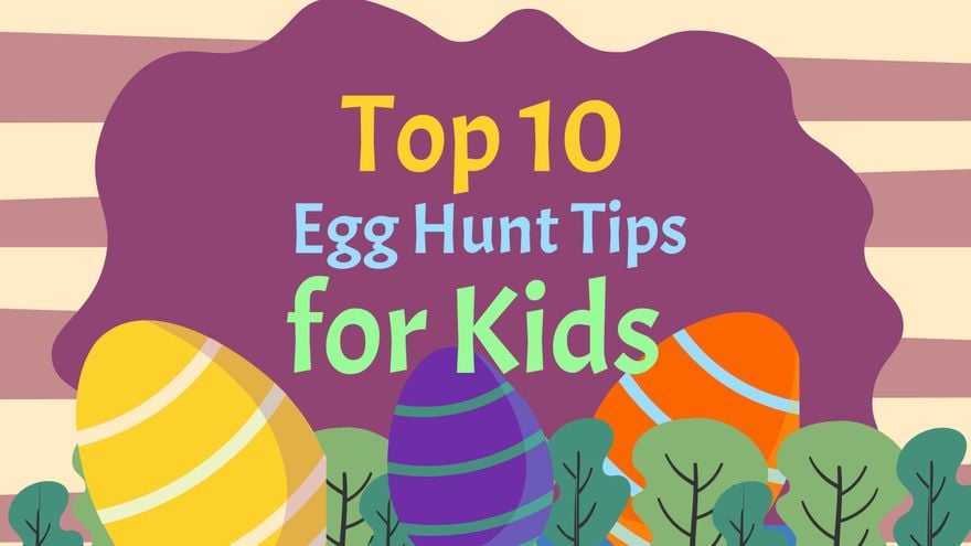 Free Easter Egg Hunt Youtube Thumbnail Cover in Illustrator, PSD, EPS, SVG, PNG, JPEG