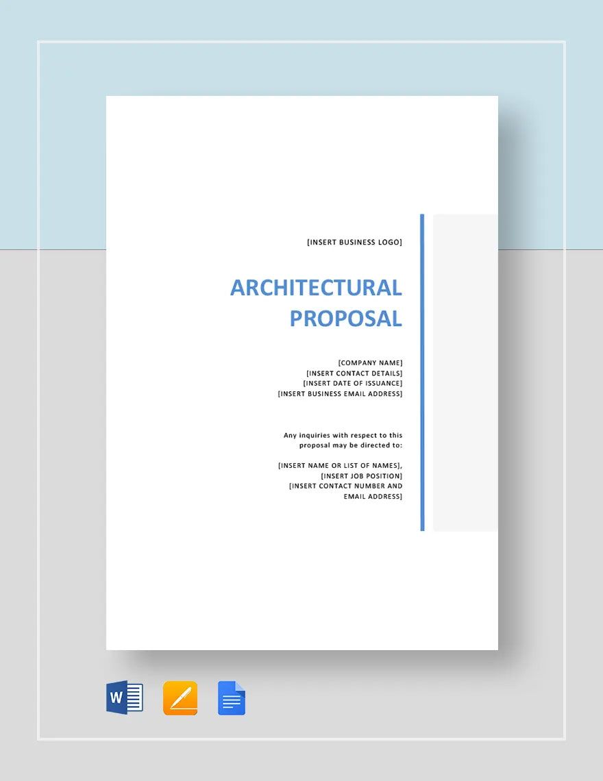 Architectural Proposal Template