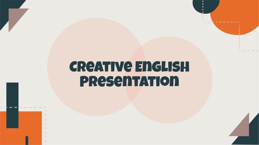 Creative English Presentation