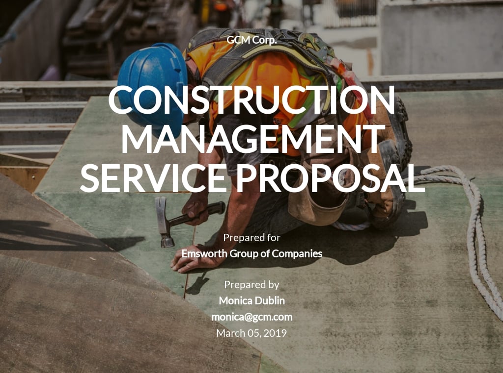 research proposal construction project management