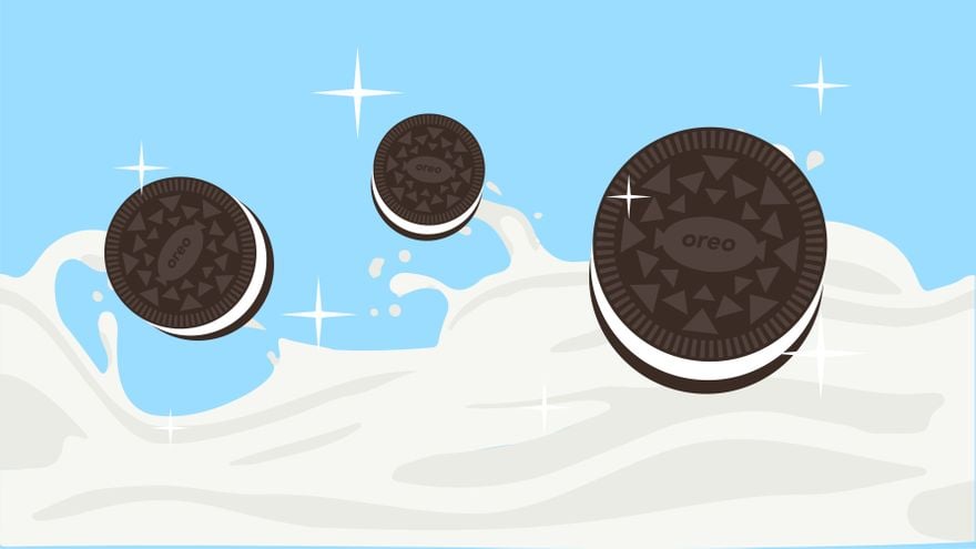 Free National Oreo Cookie Day Wallpaper Background - EPS, Illustrator, JPG,  PSD, PNG, PDF, SVG 