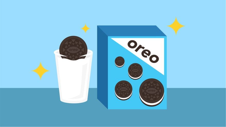 Free National Oreo Cookie Day Vector Background