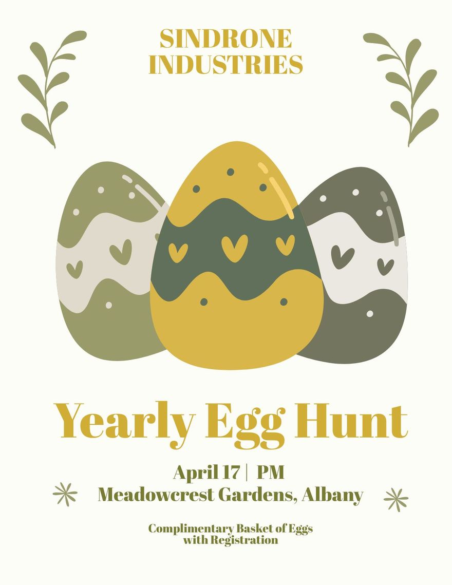 Easter Flyer Template in Google Docs - FREE Download