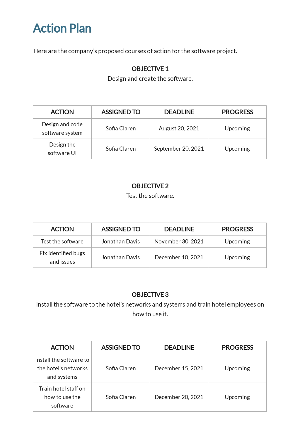 Business Project Proposal Template Google Docs, Word, Apple Pages