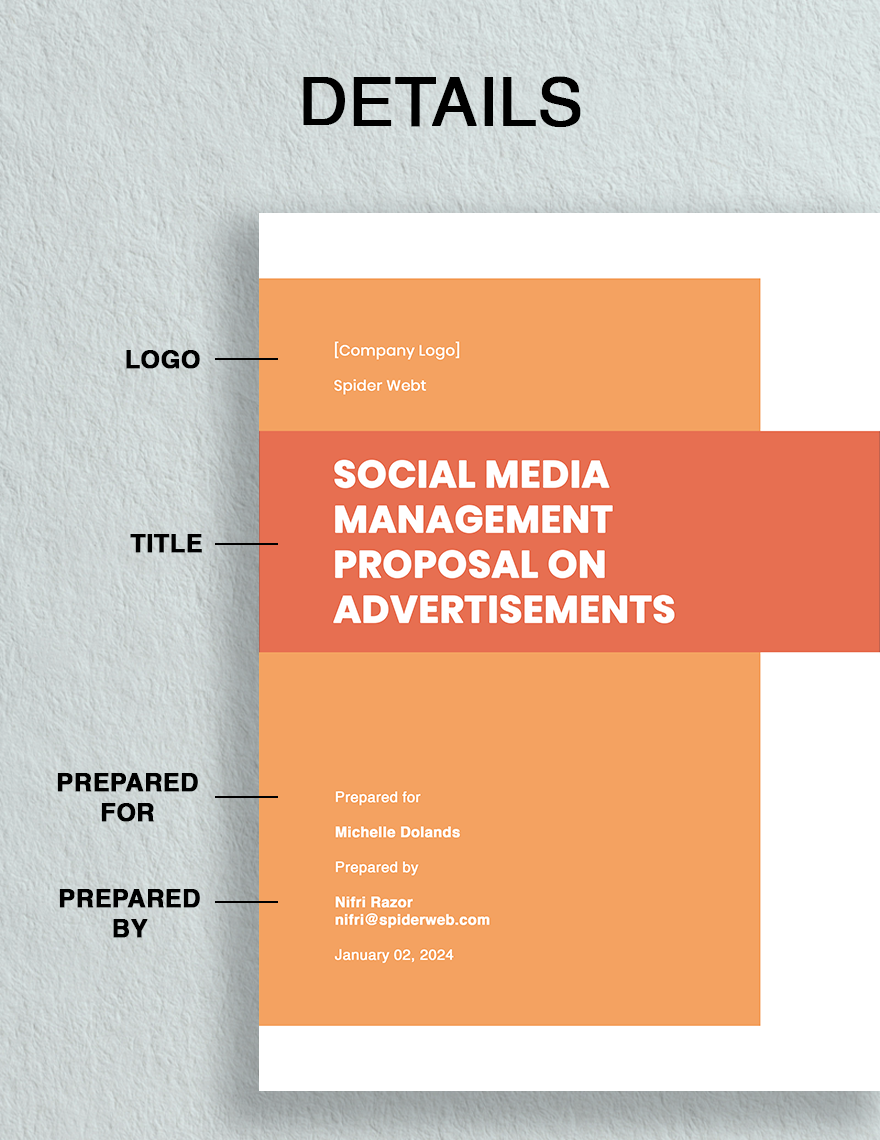 Social Media Management Proposal Template