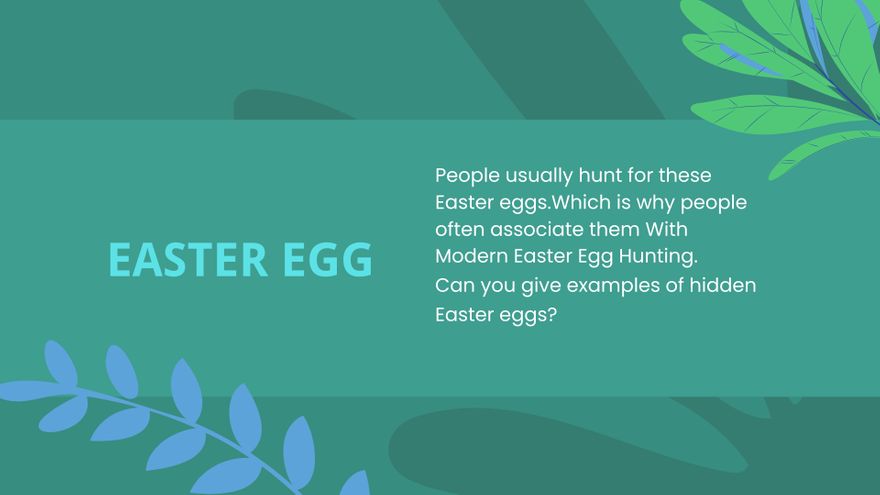 Easter Egg Hunt Presentation