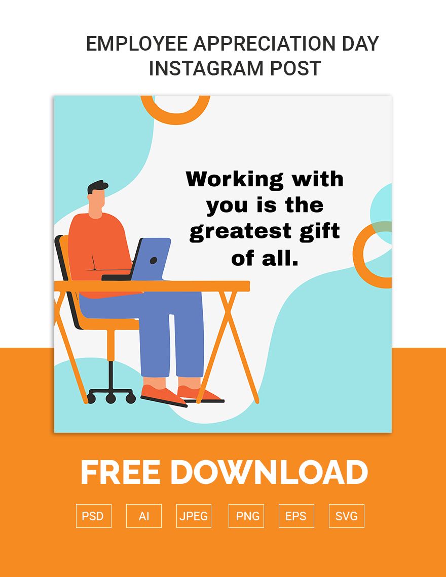 Free Employee Appreciation Day Instagram Post in Illustrator, PSD, EPS, SVG, PNG, JPEG