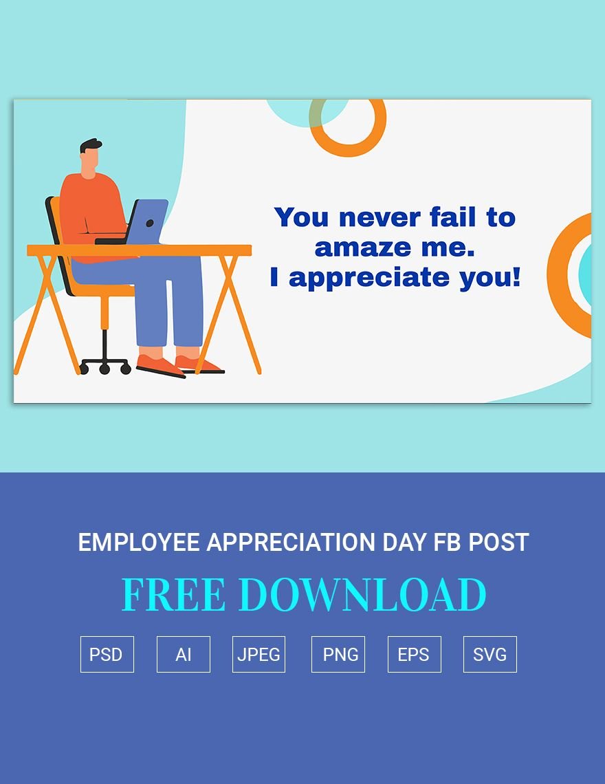Free Employee Appreciation Day FB Post in Illustrator, PSD, EPS, SVG, PNG, JPEG