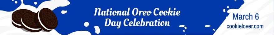 National Oreo Cookie Day Website Banner