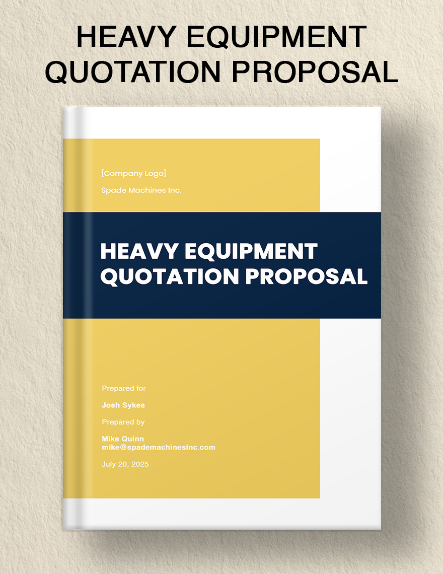 Quotation Proposal Template in Word, Google Docs, Apple Pages