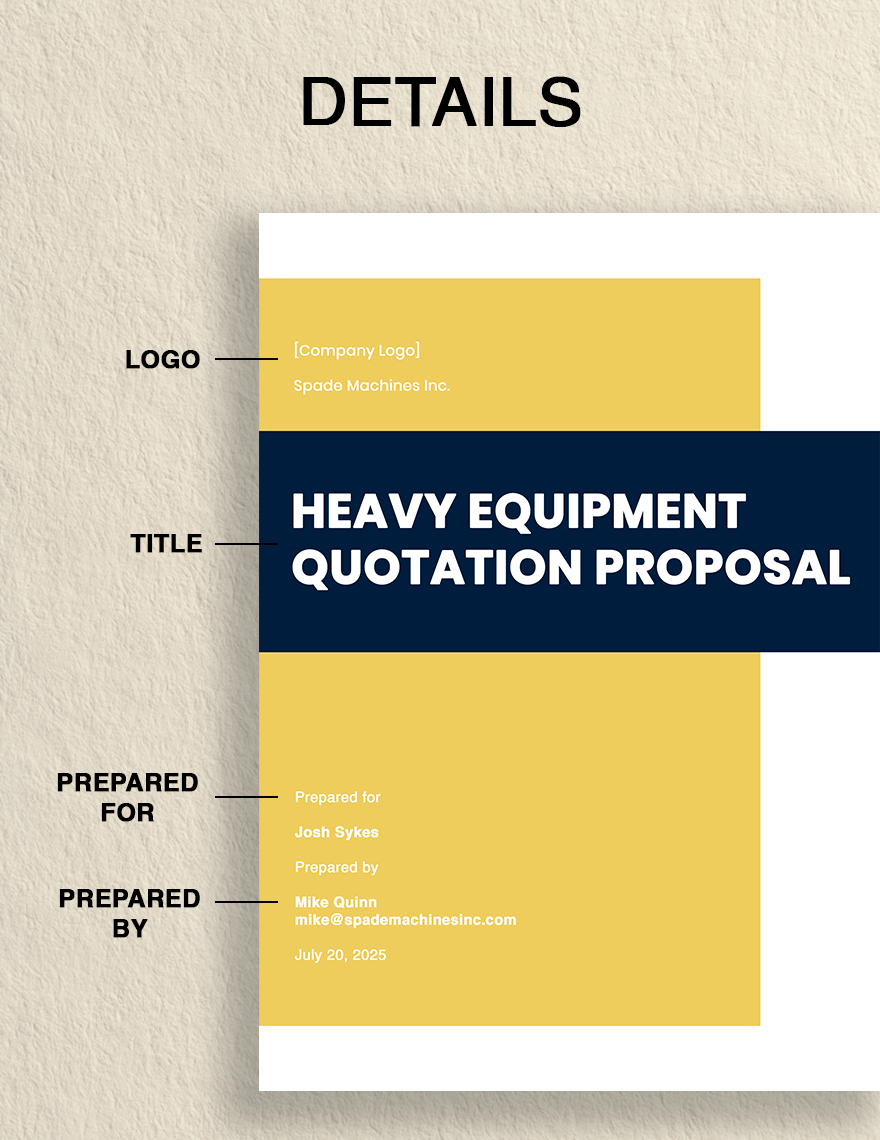 Quotation Proposal Template
