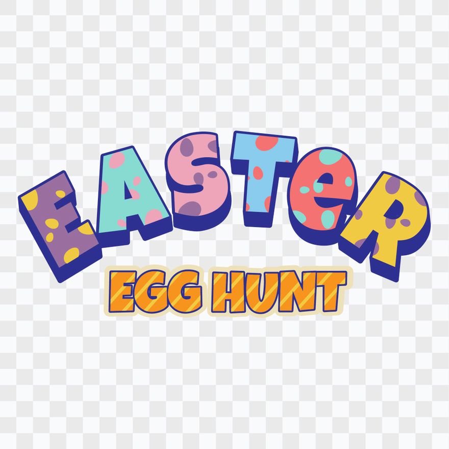 Easter Egg Hunt Text Effect