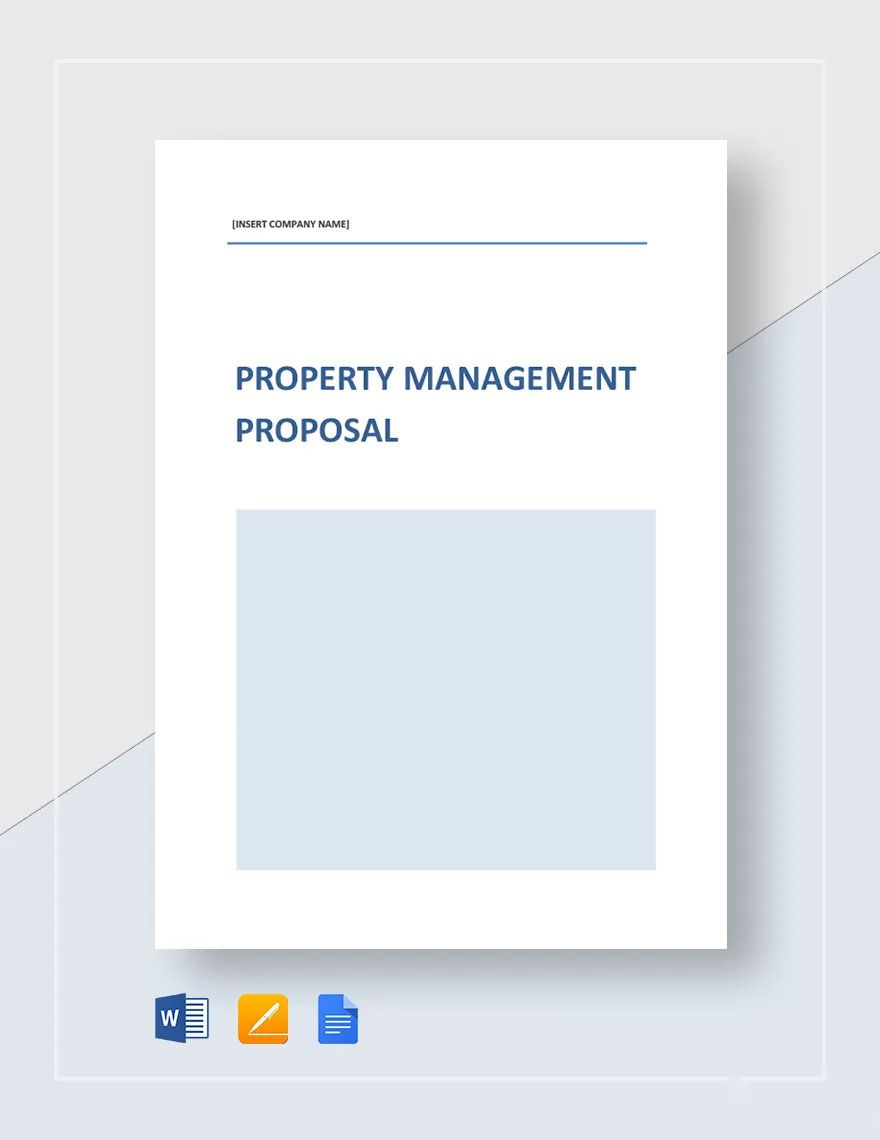 Property Management Proposal Template
