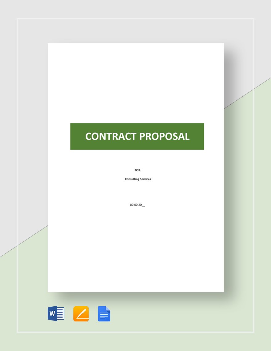 Proposal Contract Template - 21+ Forms (in Word, PDF) In Government Proposal Template