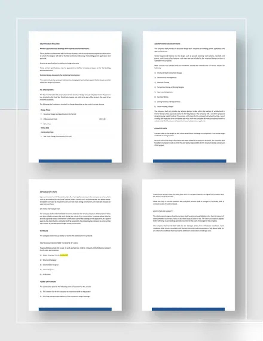 Fee Proposal Template in Word Pages Google Docs Download Template net