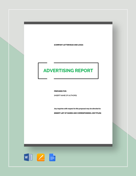 advertising report