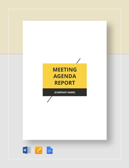 meeting agenda report