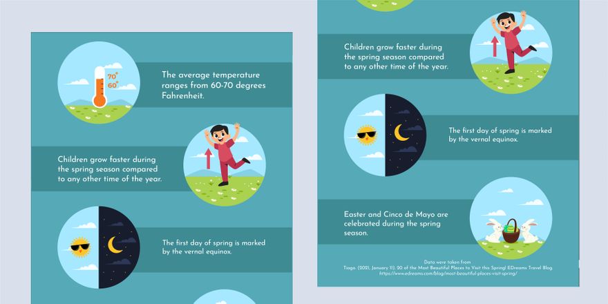 Spring Infographic Template