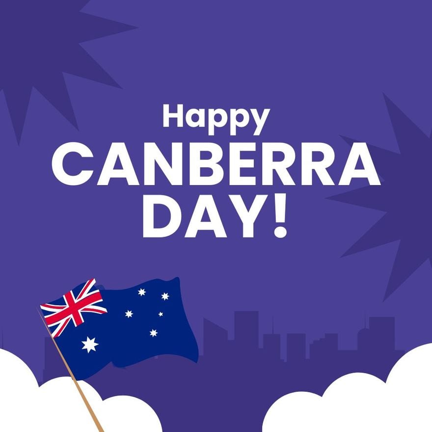 Free Happy Canberra Day Vector