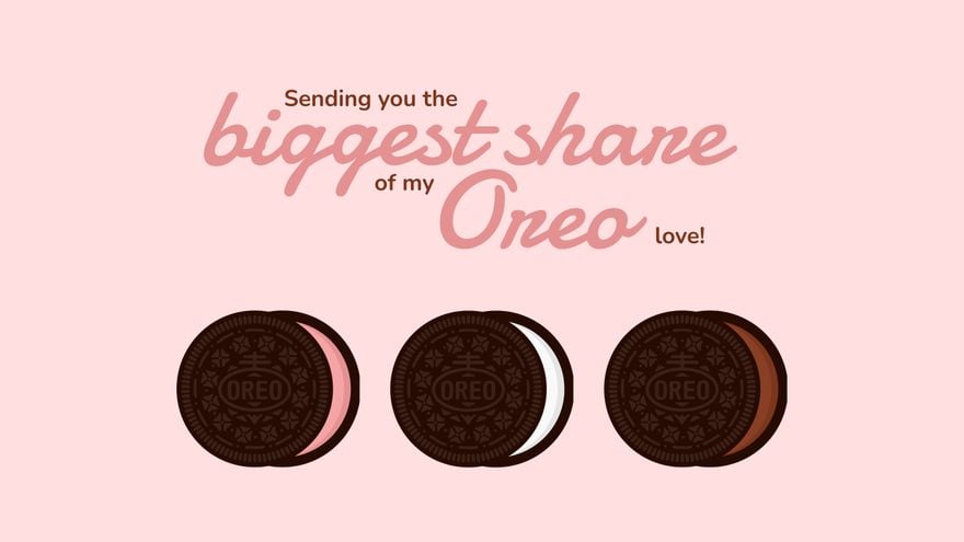 National Oreo Cookie Day Greeting Card Background