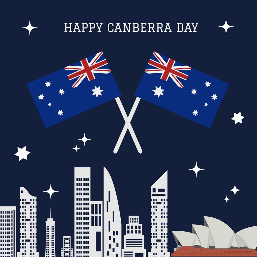 Canberra Day Illustration