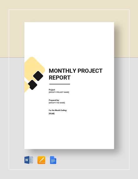 monthly project report