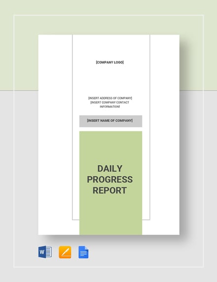 daily progress report