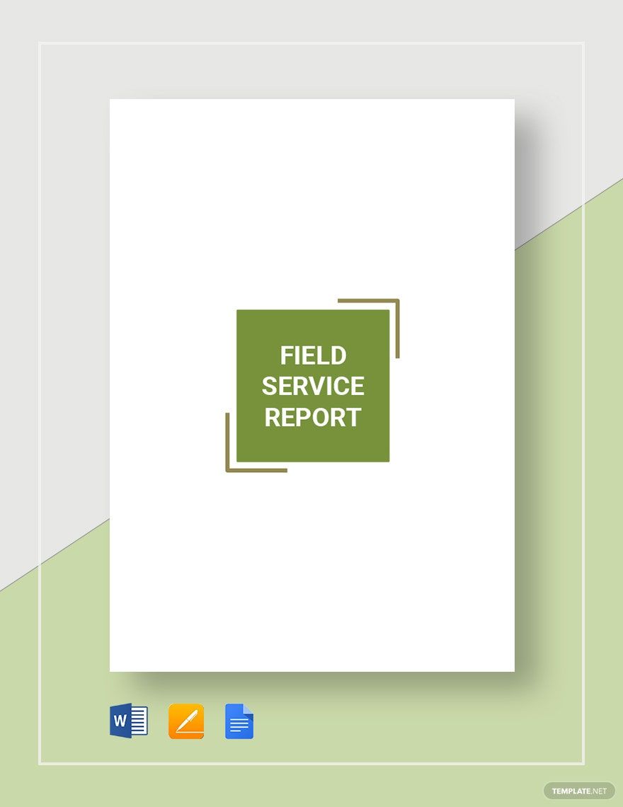 Field Service Report Template Download In Word Google Docs Apple 