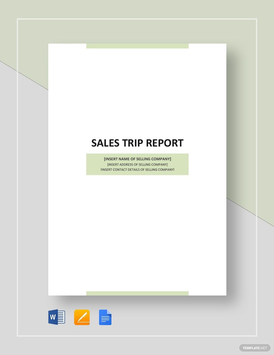 sales-business-trip-report