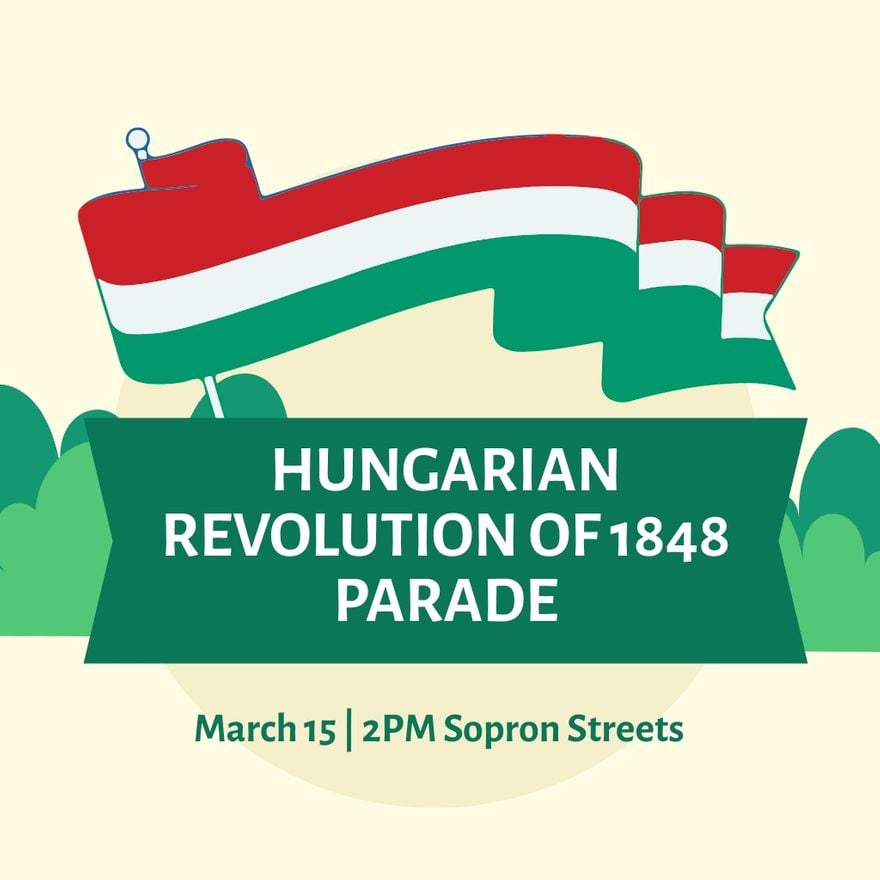 1848 Revolution Memorial Day Poster Vector