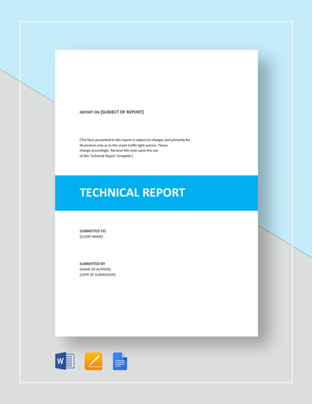 16 Sample Technical Report Templates Word PDF Google Docs Apple 