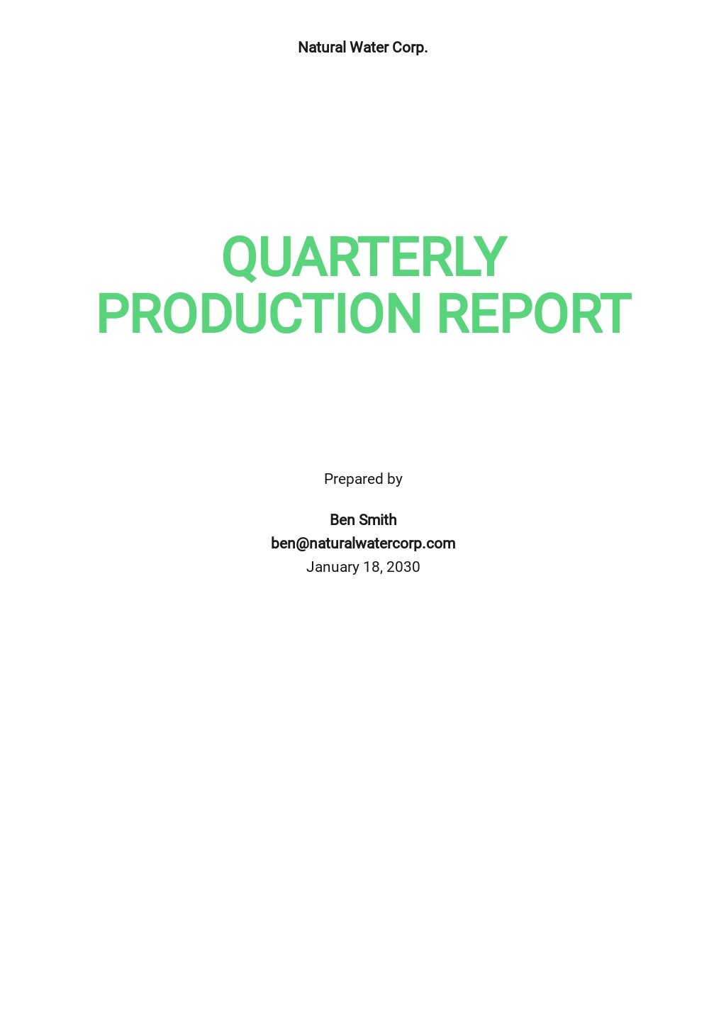 FREE Quarterly Report Templates [Edit & Download]