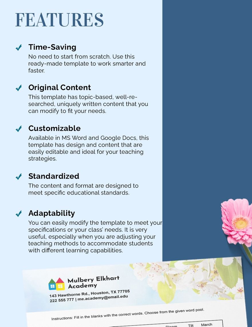 Spring Note Template