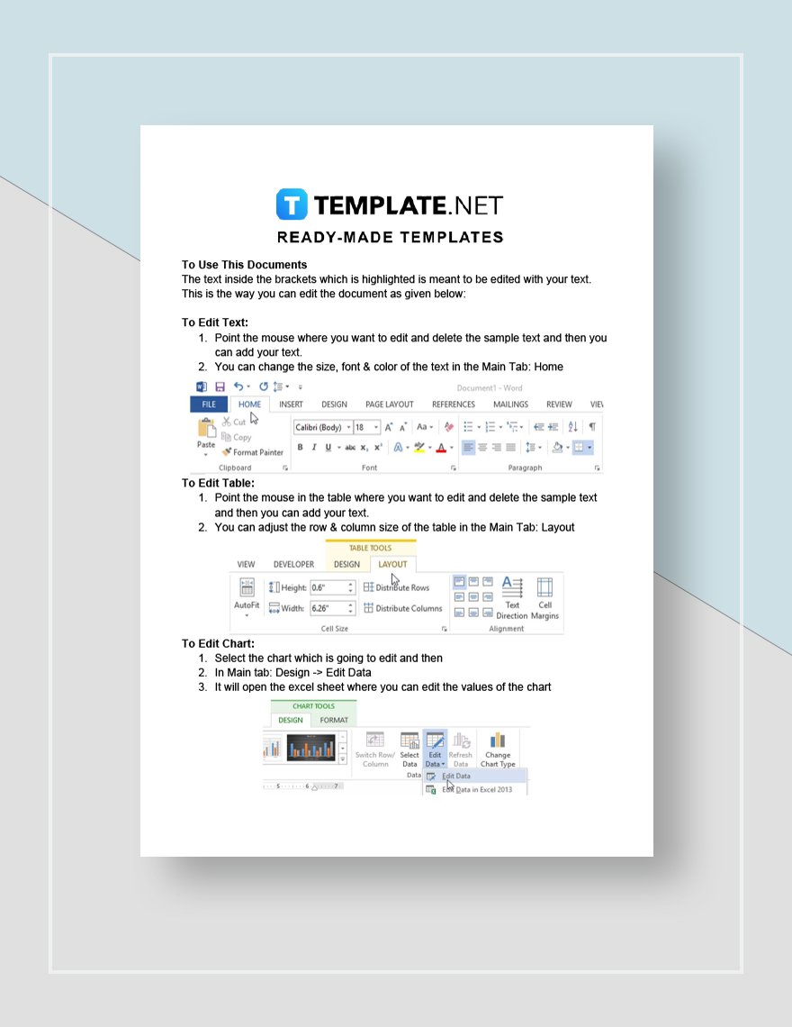 Business Intelligence Report Requirement Template in Word Pages