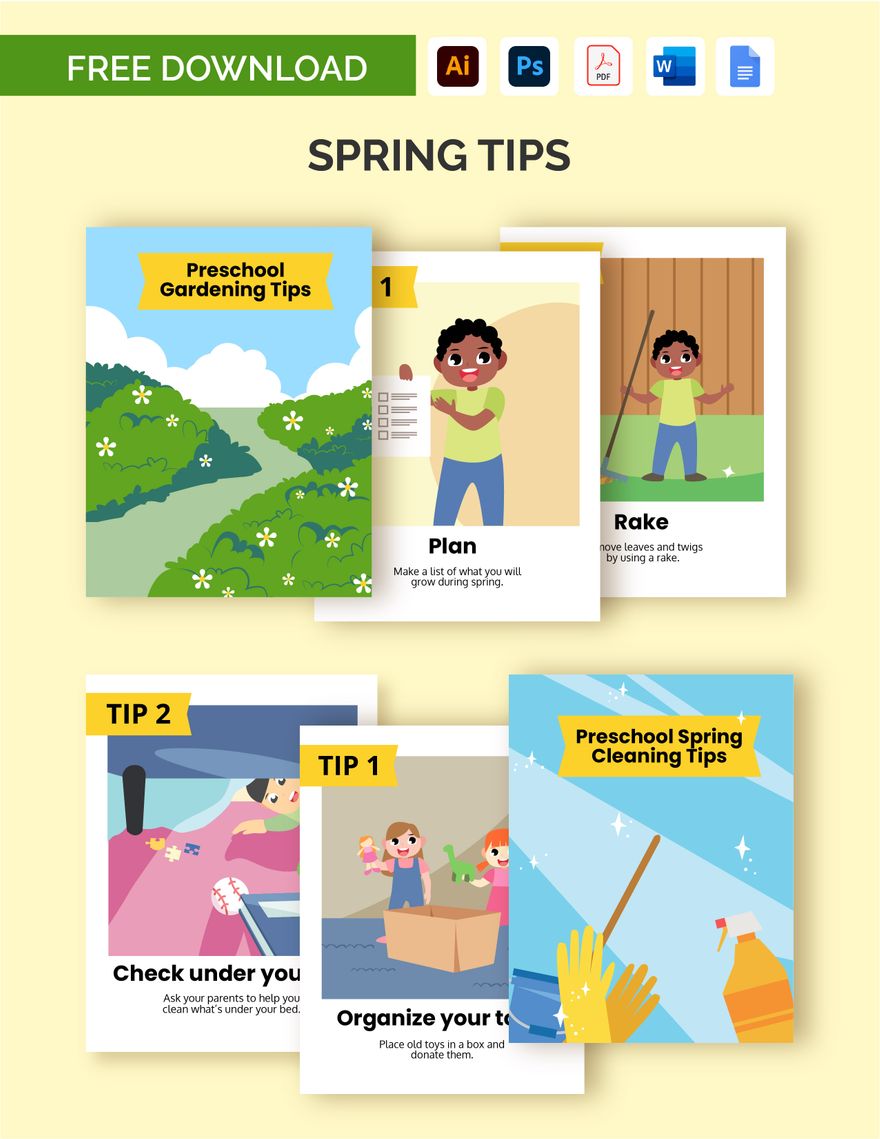 Spring Tips Template