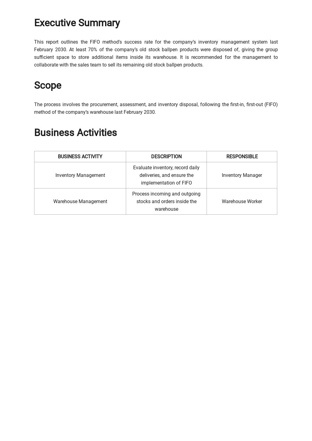 Business Process Improvement Report Template - Google Docs, Word With Business Improvement Proposal Template