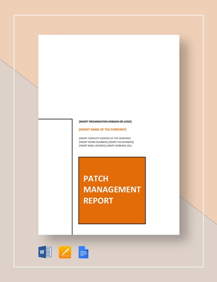 patch management report