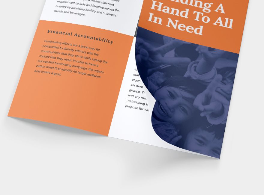 Tri-Fold Fundraising Brochure Template
